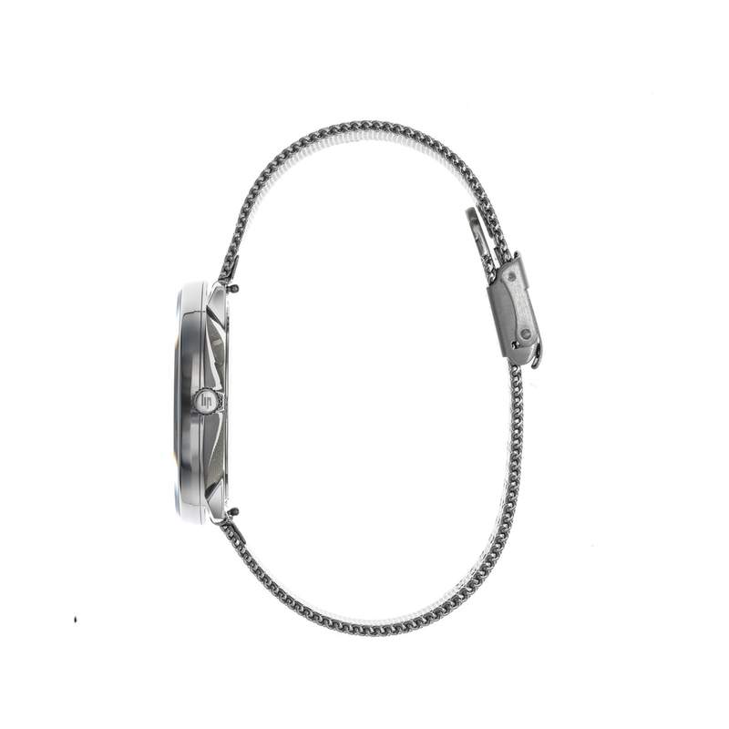 Montre LIP DAUPHINE CLASSIQUE femme cadran bleu bracelet acier boitier acier 38mm - vue 2