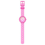 Montre FLIK FLAK PINK SPLASH enfant bracelet silicone rose - vue D1