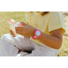 Montre Flik Flak summer splash enfant bracelet silicone rose - vue Vporté 1