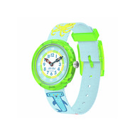 Montre Flik Flak x faber-castell enfant bracelet plastique bleu