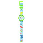 Montre Flik Flak x faber-castell enfant bracelet plastique bleu - vue D1