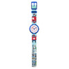 Montre Flik Flak paris 2024 enfant bracelet plastique bleu - vue VD1