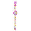 Montre Flik Flak time to discover enfant bracelet tissu jaune - vue VD1