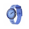 Montre Flik Flak time to discover enfant bracelet tissu bleu - vue V1