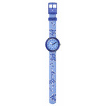 Montre Flik Flak time to discover enfant bracelet tissu bleu - vue D1