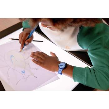 Montre Flik Flak time to discover enfant bracelet tissu bleu
