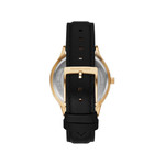 Montre michael kors slim runway femme bracelet cuir noir - vue 3