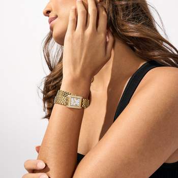 Montre michael kors emery femme bracelet acier inoxydable doré