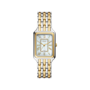 Fossil raquel ladies' watch stainless steel bracelet two-tone dial 26mm