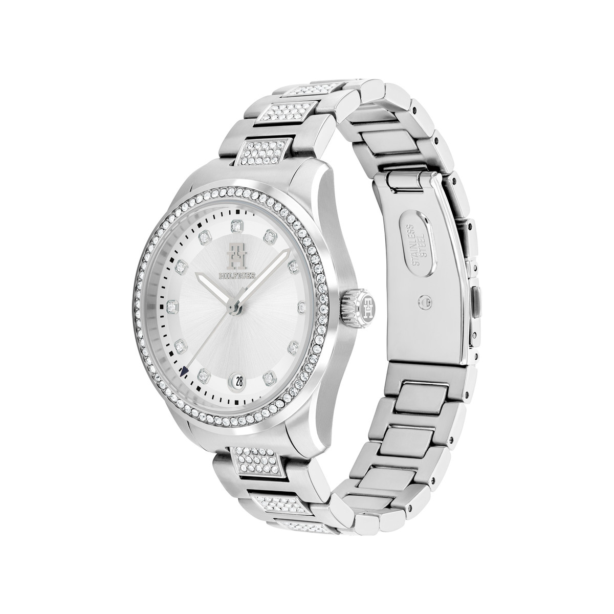 Montre TOMMY HILFIGER th85 crystals femme analogique, - vue 2