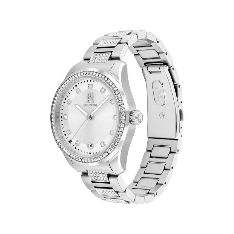 Montre TOMMY HILFIGER th85 crystals femme analogique, - vue 2