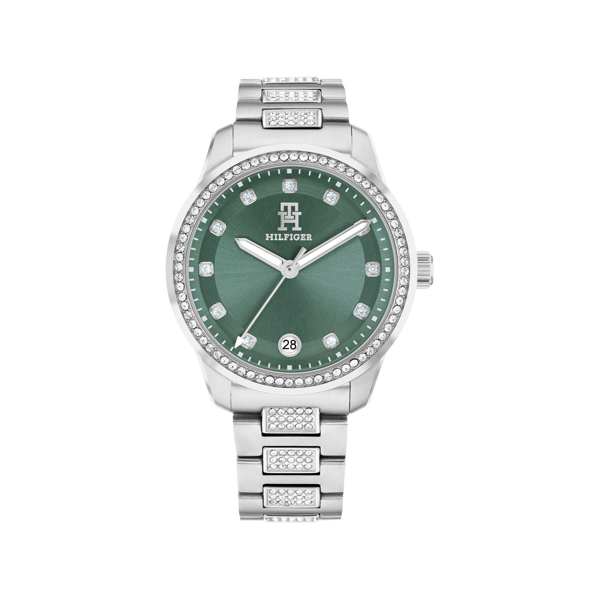 Montre TOMMY HILFIGER th85 crystals femme analogique,