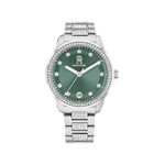 Montre TOMMY HILFIGER th85 crystals femme analogique, - vue 1