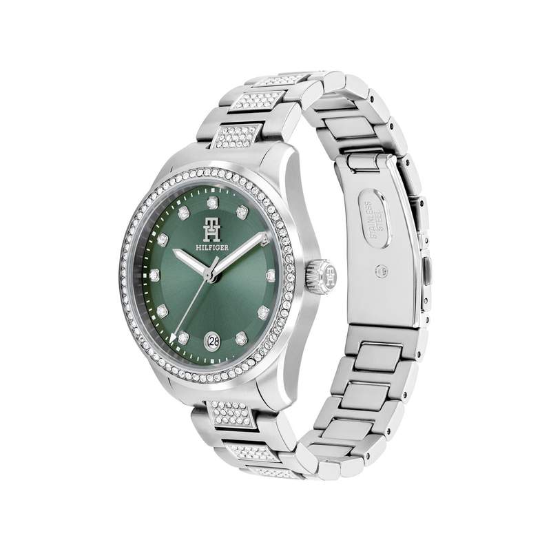 Montre TOMMY HILFIGER th85 crystals femme analogique, - vue 2