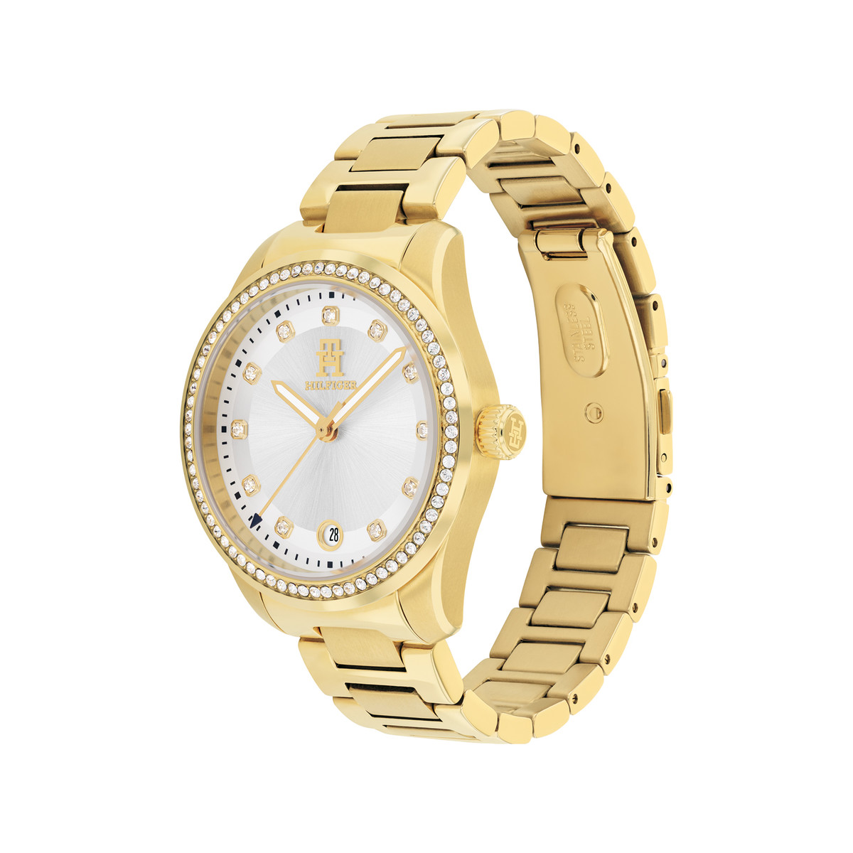 Montre TOMMY HILFIGER th85 crystals femme analogique, - vue 2