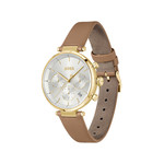 Montre BOSS business femme bracelet acier doré jaune - vue 2