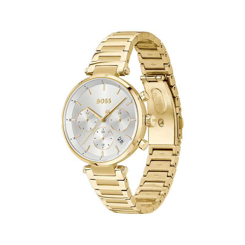 Montre BOSS business femme bracelet acier - vue 2