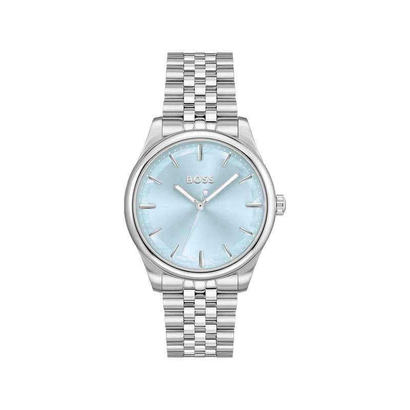 Montre BOSS business femme bracelet acier bicolore - vue 1