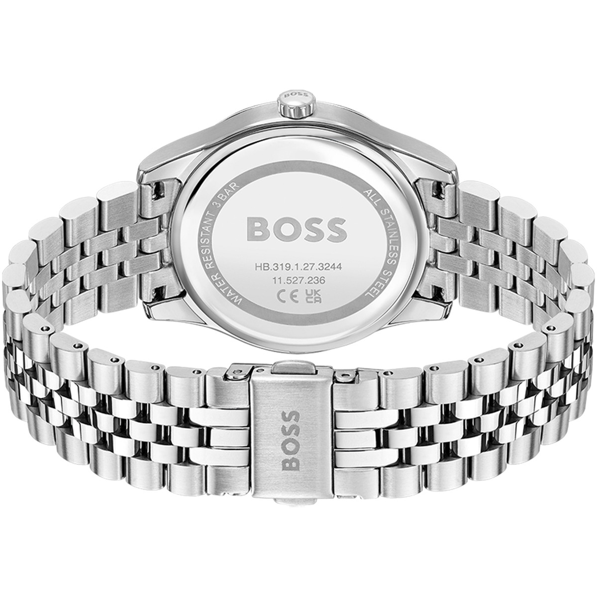 Montre BOSS business femme bracelet acier bicolore - vue 3