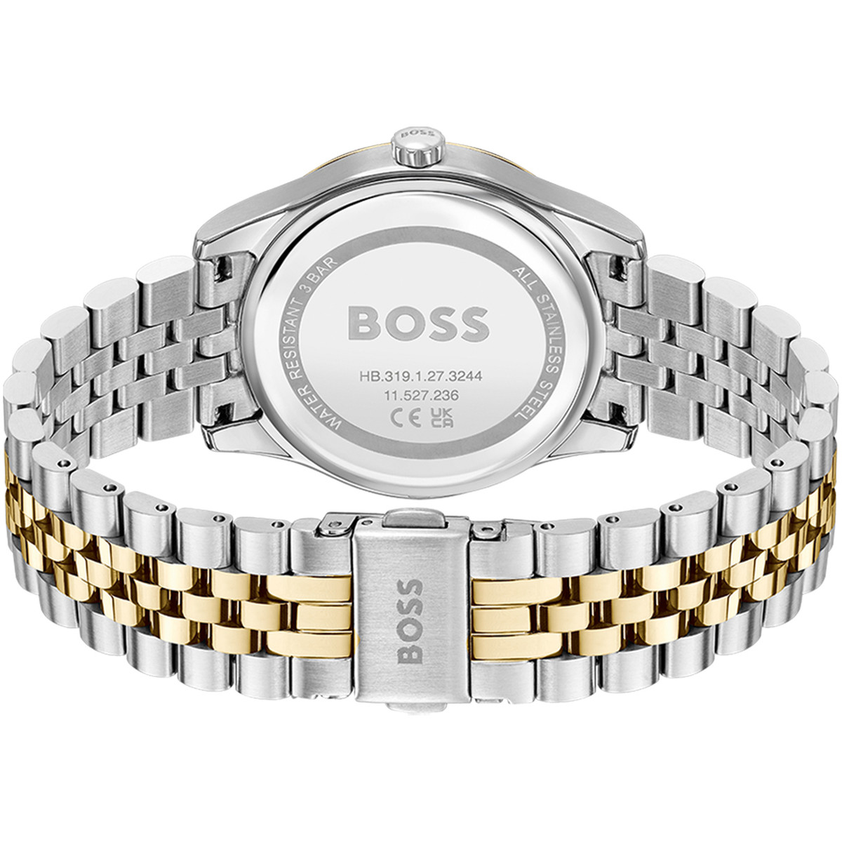 Montre BOSS sport lux femme bracelet acier argent - vue 3