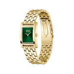 Montre BOSS business femme bracelet acier doré jaune - vue 2