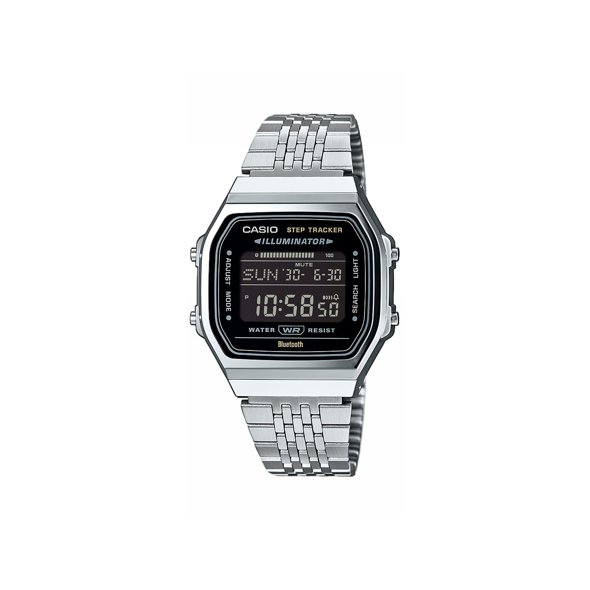 Montre CASIO femme bracelet acier inoxydable argent