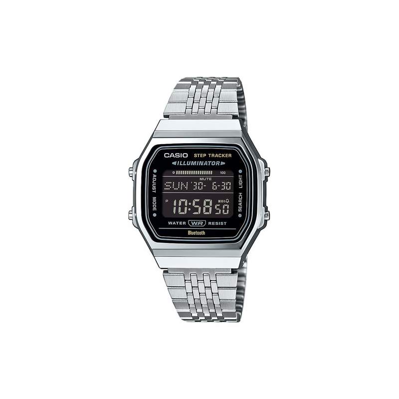 Montre CASIO femme bracelet acier inoxydable argent - vue 1