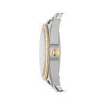 Montre FOSSIL scarlette femme bracelet acier inoxydable bicolore - vue 2