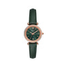 Montre FOSSIL carlie femme bracelet cuir vert - vue V1