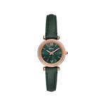Montre FOSSIL carlie femme bracelet cuir vert - vue 1