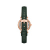 Montre FOSSIL carlie femme bracelet cuir vert - vue V3