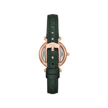 FOSSIL carlie dameshorloge met groene leren band