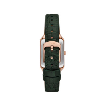 FOSSIL raquel ladies' watch with green leather strap