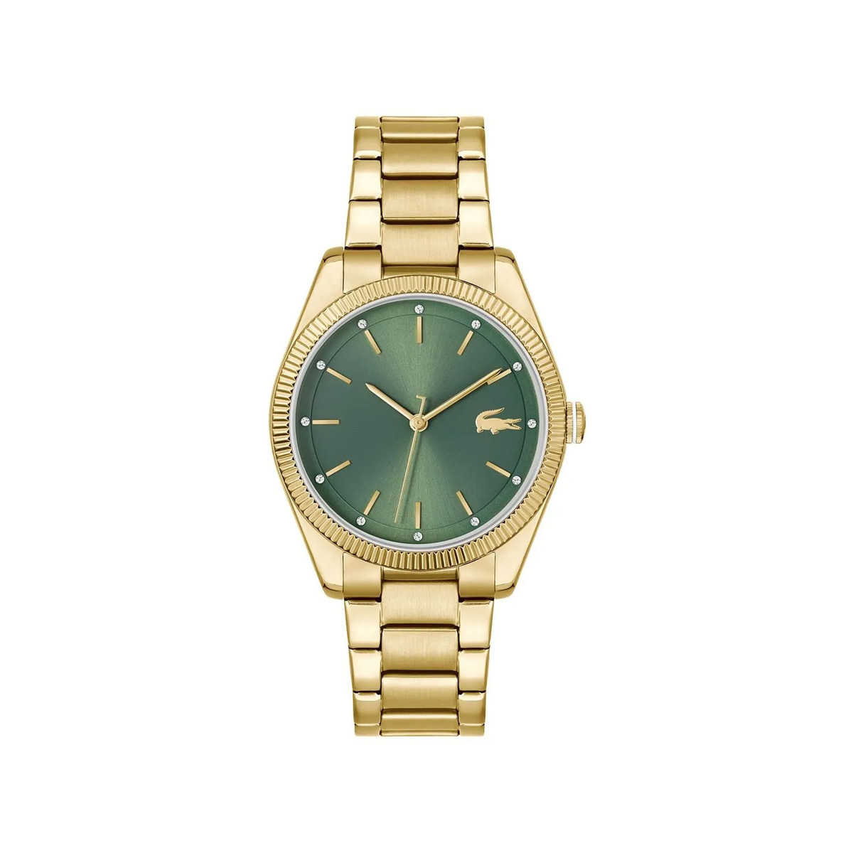 Montre LACOSTE capucine femme automatique, bracelet acier argent