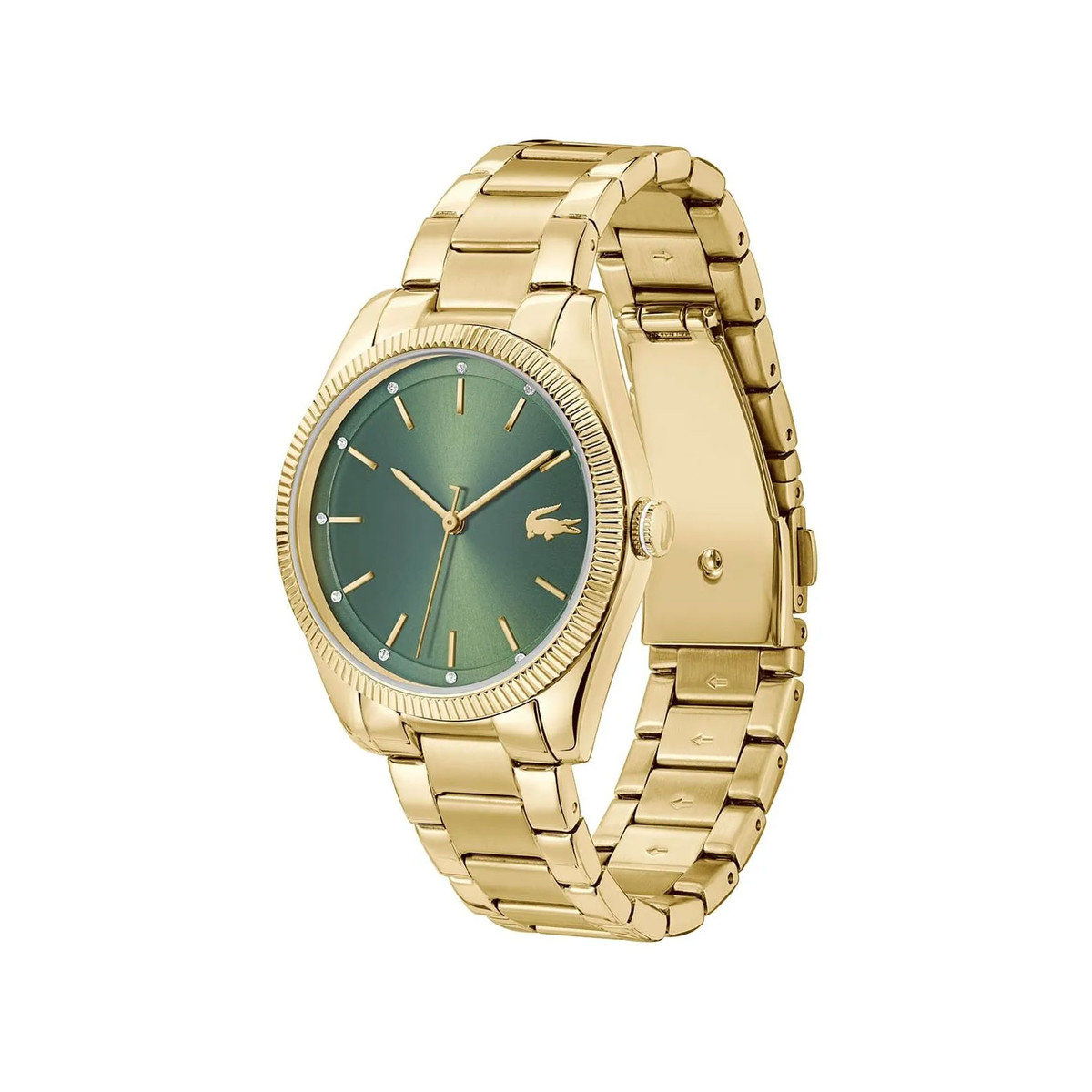 Montre LACOSTE capucine femme automatique, bracelet acier argent - vue 2