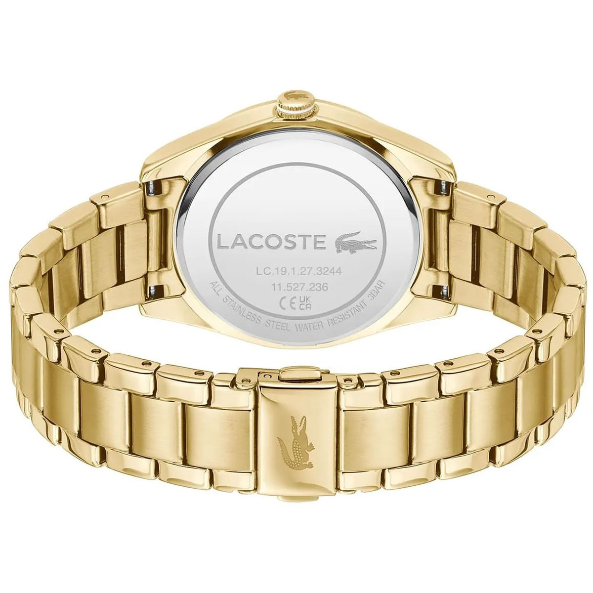 Montre LACOSTE capucine femme automatique, bracelet acier argent - vue 3