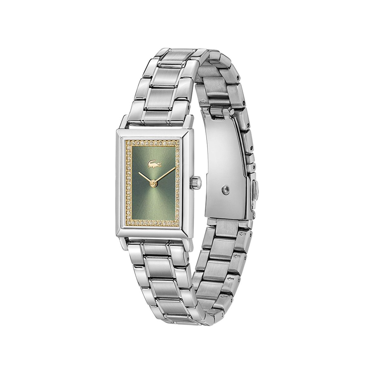 Montre LACOSTE catherine femme automatique, bracelet acier argent - vue 2