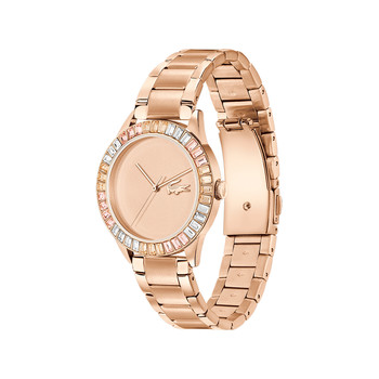 LACOSTE Ladycroc dameshorloge roestvrij stalen armband verguld geel