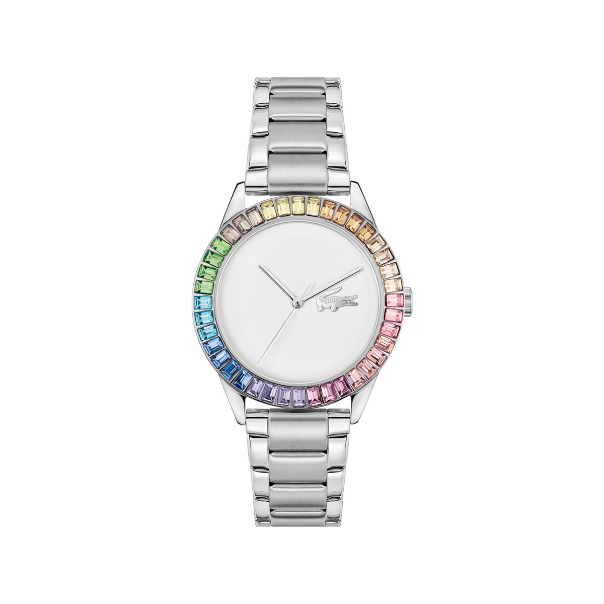 Montre LACOSTE Ladycroc femme bracelet acier argent