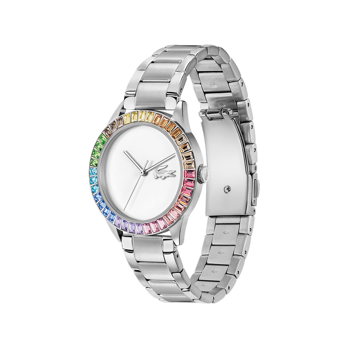 Montre LACOSTE Ladycroc femme bracelet acier argent - vue 2