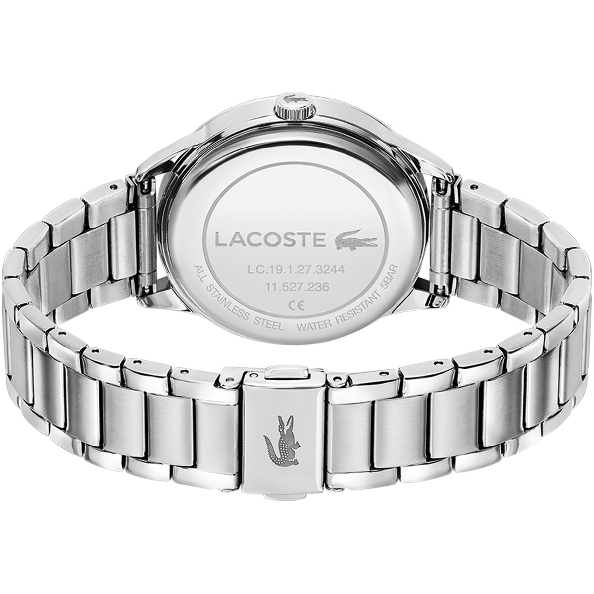 Montre LACOSTE Ladycroc femme bracelet acier argent - vue 3