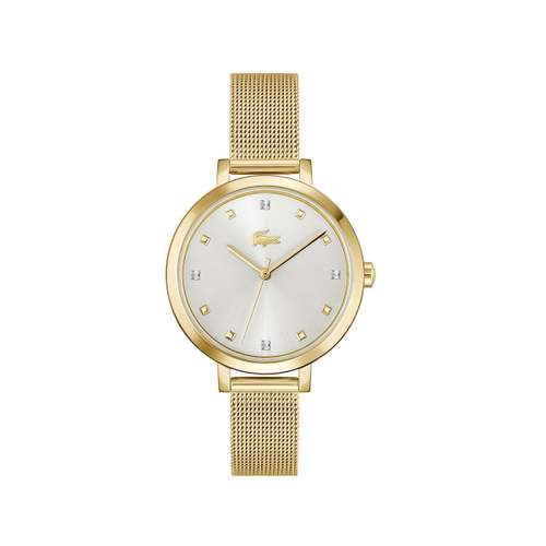LACOSTE riga women's watch with brown leather strap
