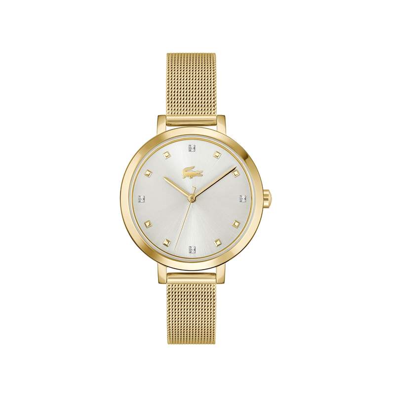 Montre LACOSTE riga femme bracelet cuir marron - vue 1