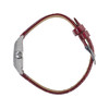 Montre LIP CHURCHILL C18 femme cadran gris bracelet cuir rouge boitier acier - vue V2
