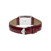 Montre LIP CHURCHILL C18 femme cadran gris bracelet cuir rouge boitier acier - vue V3
