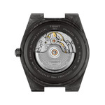 Montre TISSOT prx homme automatique, bracelet synthétique noir, boitier acier carbone forgé - vue 3
