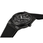 Montre TISSOT prx homme automatique, bracelet synthétique noir, boitier acier carbone forgé - vue D1