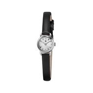 Montre LIP femme analogique, bracelet cuir noir