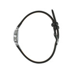 Montre LIP femme analogique, bracelet cuir noir - vue 2