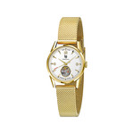 Montre LIP femme automatique, bracelet métal doré - vue 1